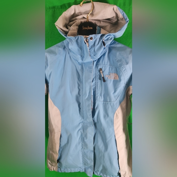 North Face Jacket Hyvent 2-in-1 Shell with Liner Medium BABY BLUE Ski - Picture 10 of 10